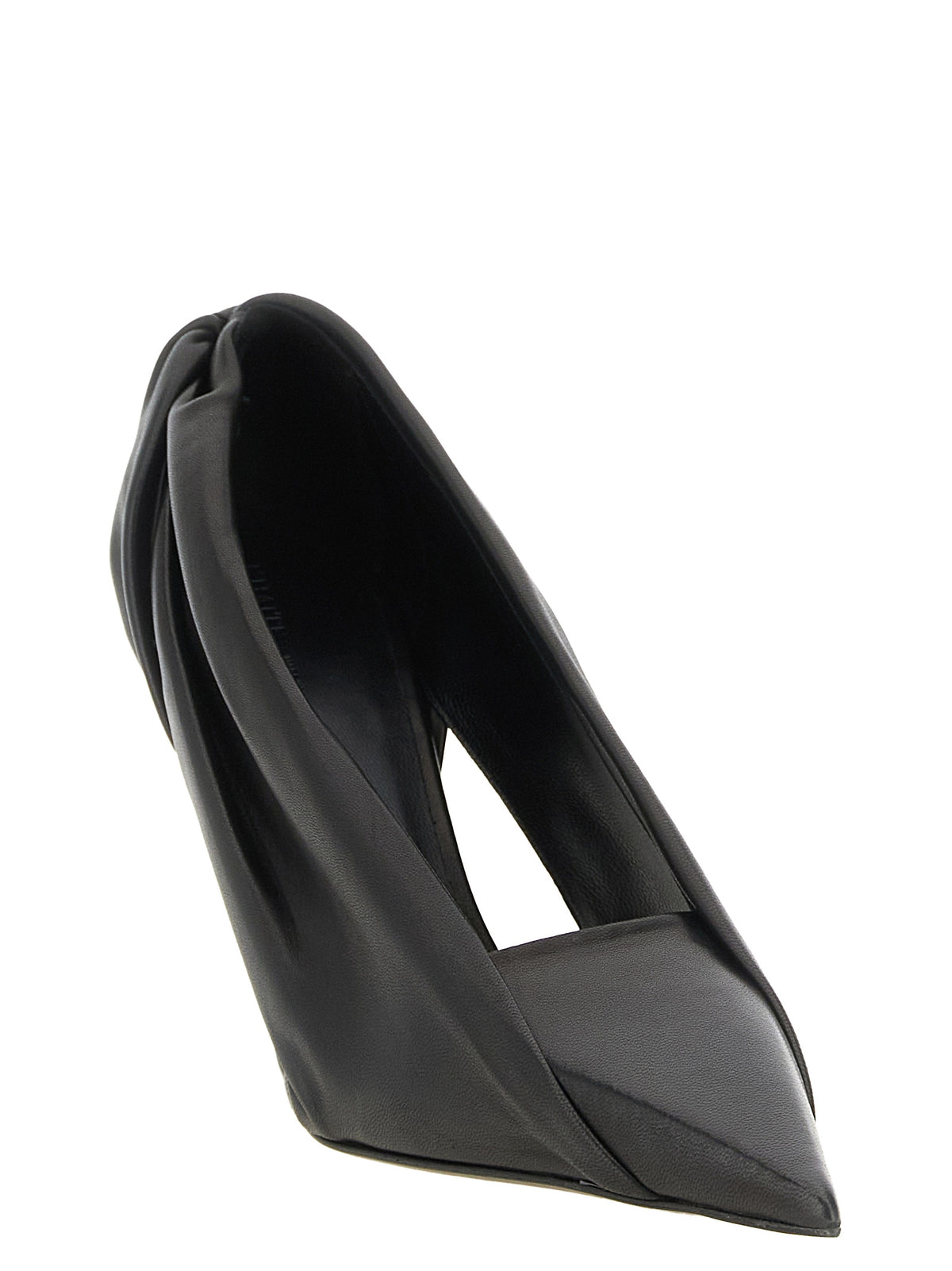 Black Calfskin High Heel Pumps