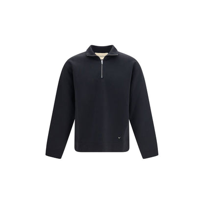 Black Cotton Sweatshirt