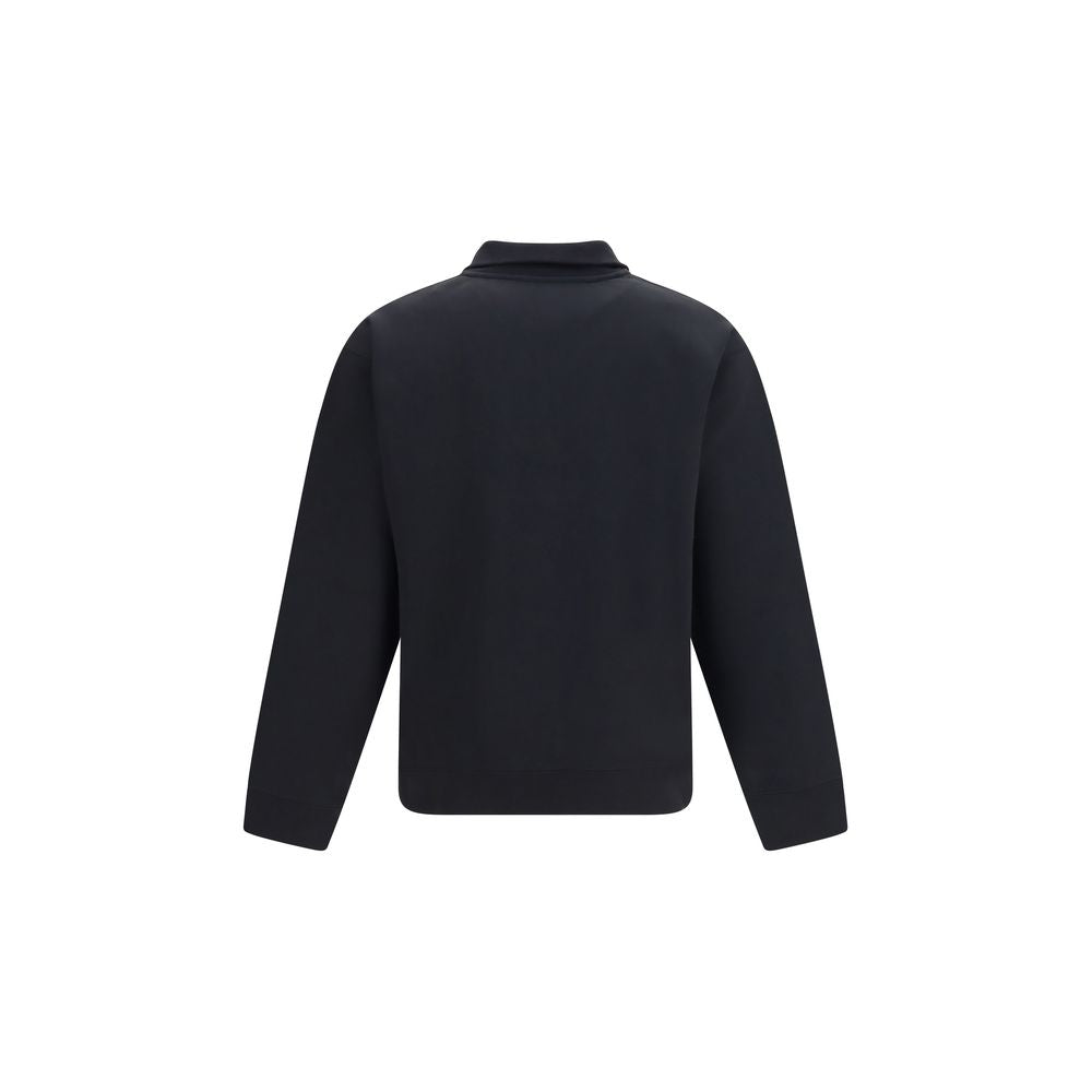 Black Cotton Sweatshirt