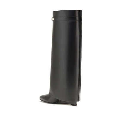 Black Calf Leather Bos Taurus Ankle Boots