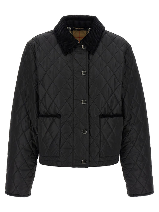 Black Polyamide Full-Length Jacket