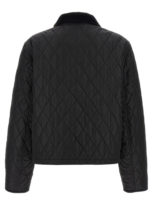 Black Polyamide Full-Length Jacket