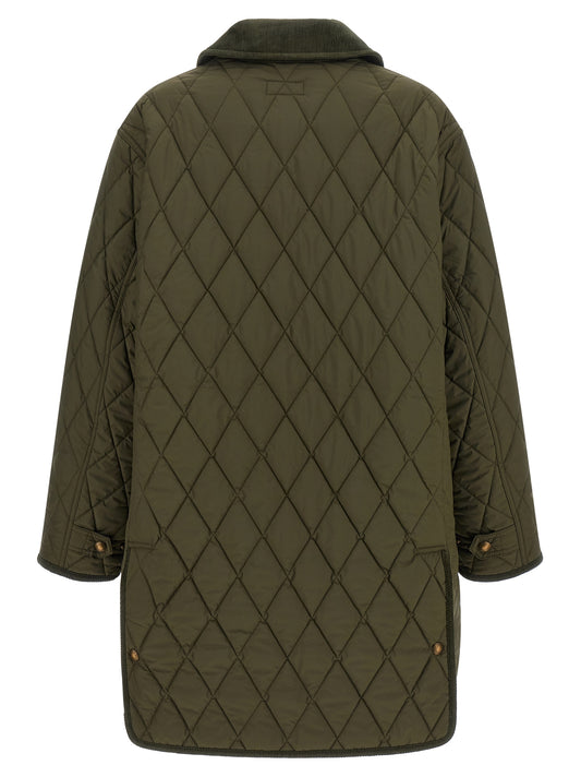 Bicolor Polyester Full-Length Jacket