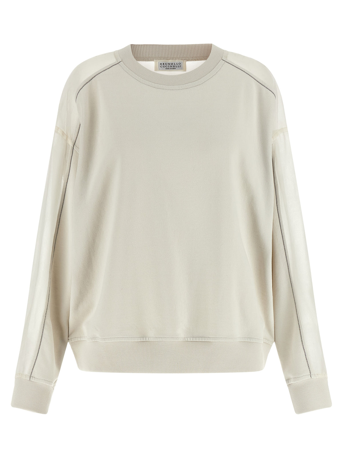 White Cotton Sweatshirt