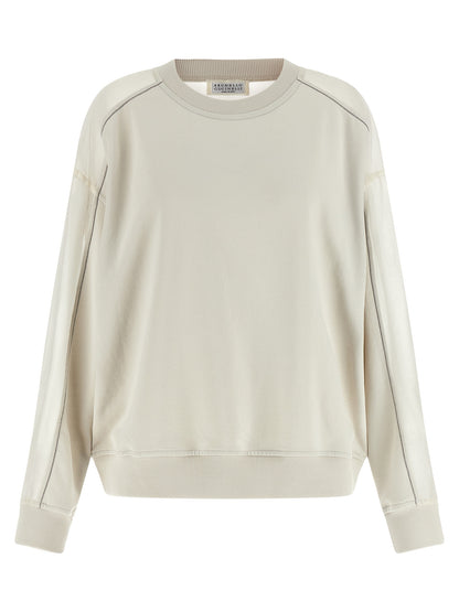 White Cotton Sweatshirt