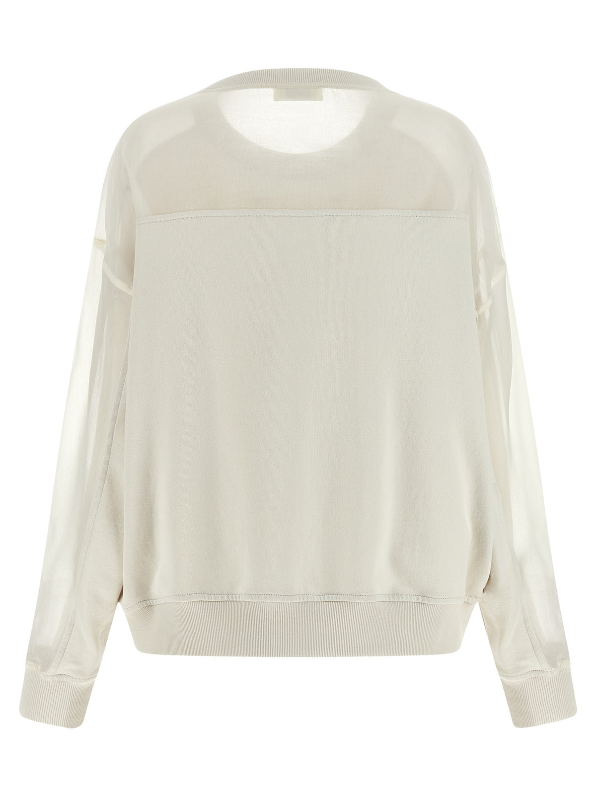 White Cotton Sweatshirt