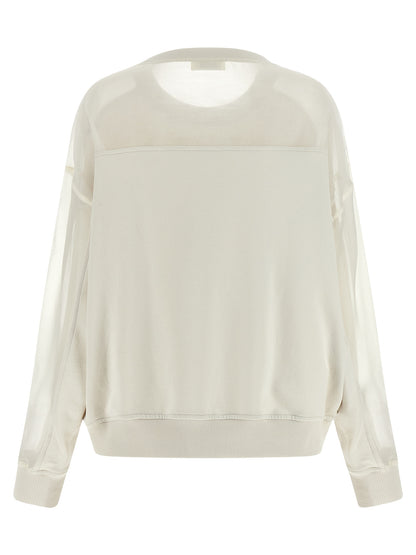 White Cotton Sweatshirt