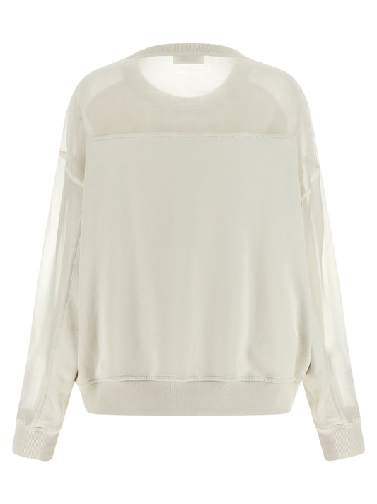 White Cotton Sweatshirt