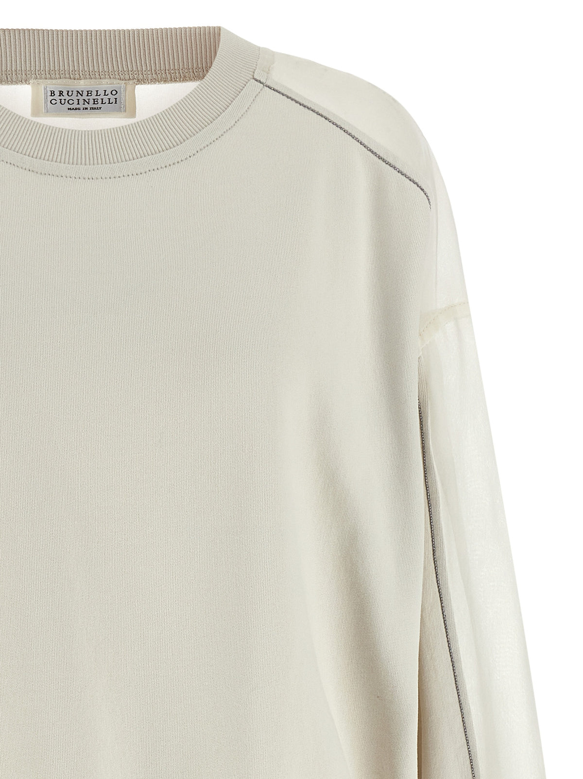 White Cotton Sweatshirt