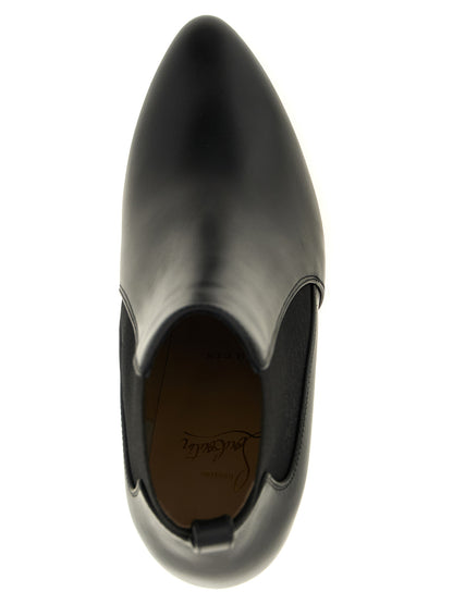 Black Calfskin Ankle Boots