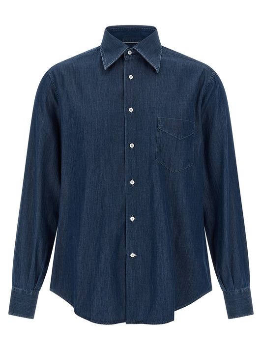 Blue Cotton Blouse