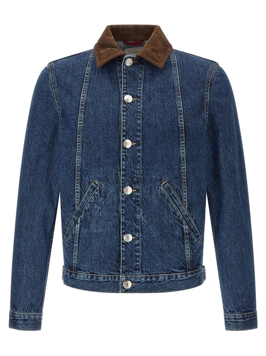 Blue Cotton Denim Jacket