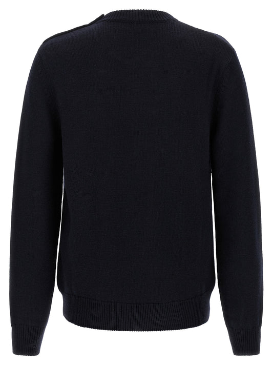 Blue Virgin Wool Cardigan