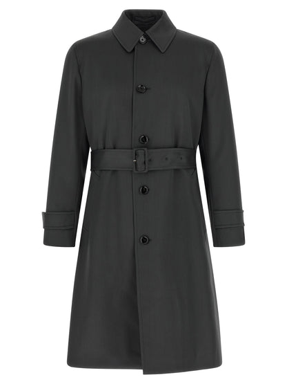 Gray Virgin Wool Coat