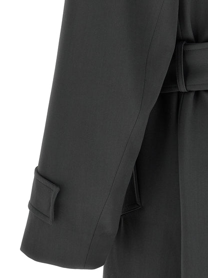 Gray Virgin Wool Coat