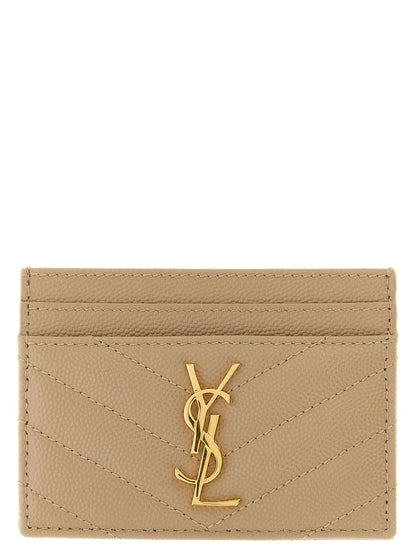 Beige Calfskin Cardholder