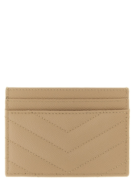 Beige Calfskin Cardholder