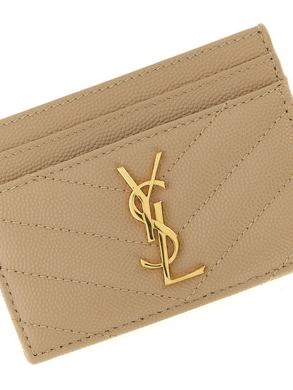 Beige Calfskin Cardholder