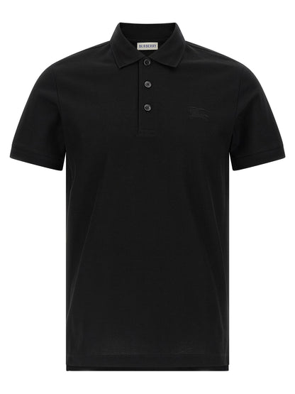 Black Cotton Polo Shirt