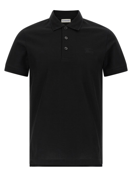Black Cotton Polo Shirt