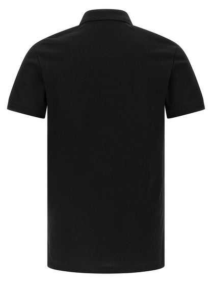 Black Cotton Polo Shirt