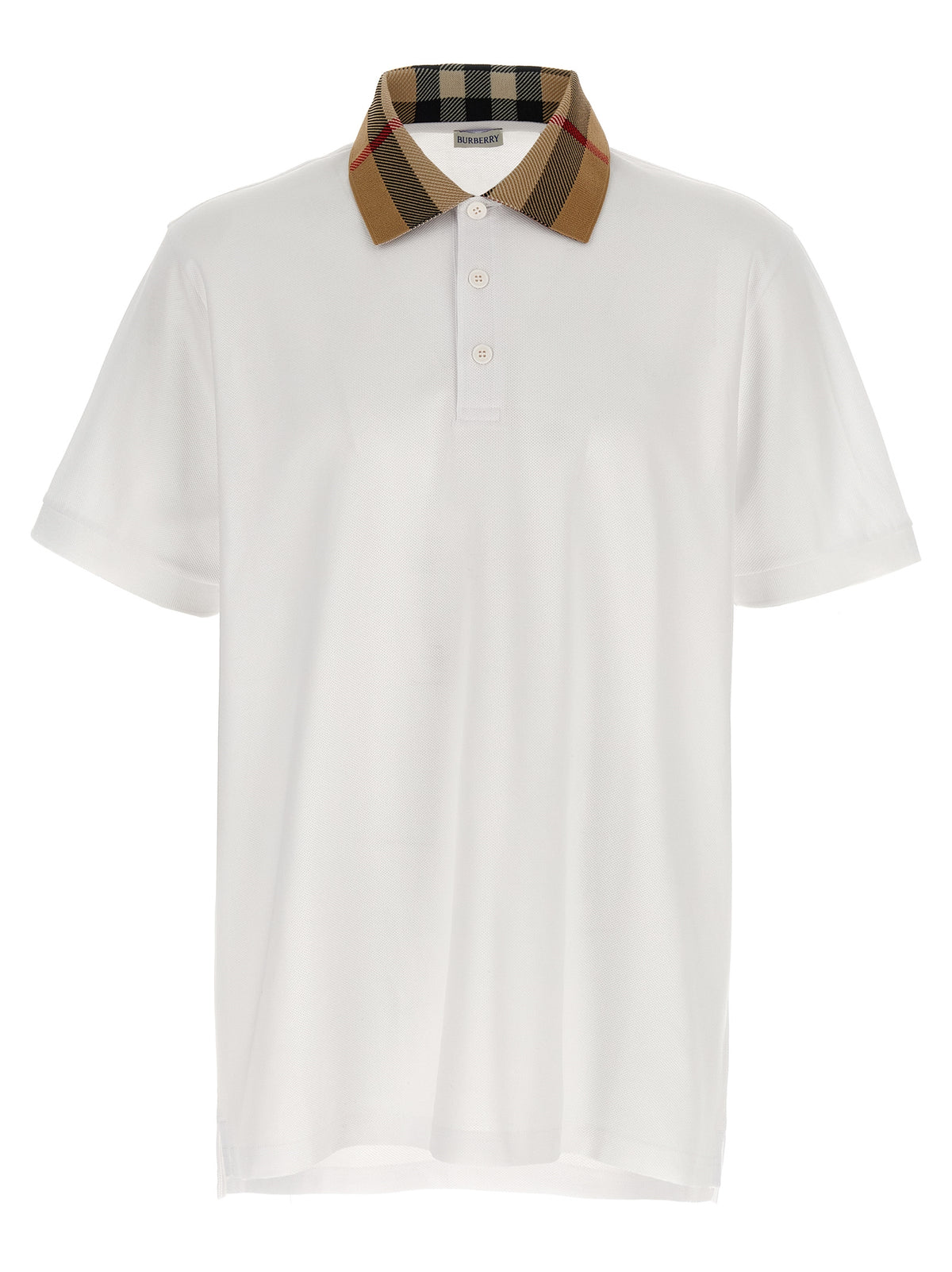 White Cotton Polo Shirt