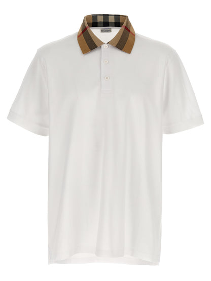 White Cotton Polo Shirt