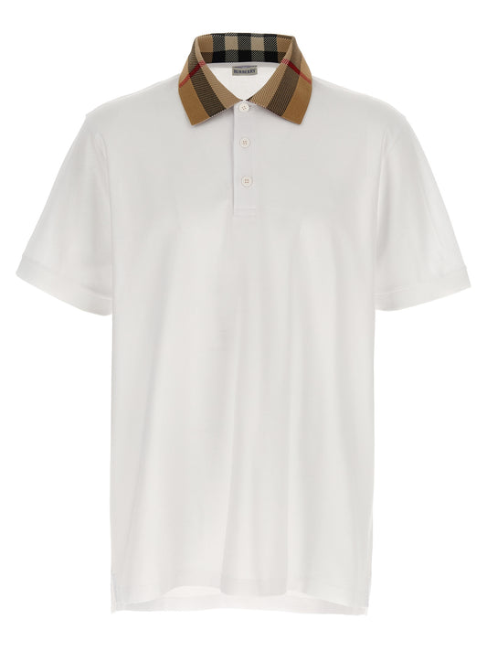 White Cotton Polo Shirt