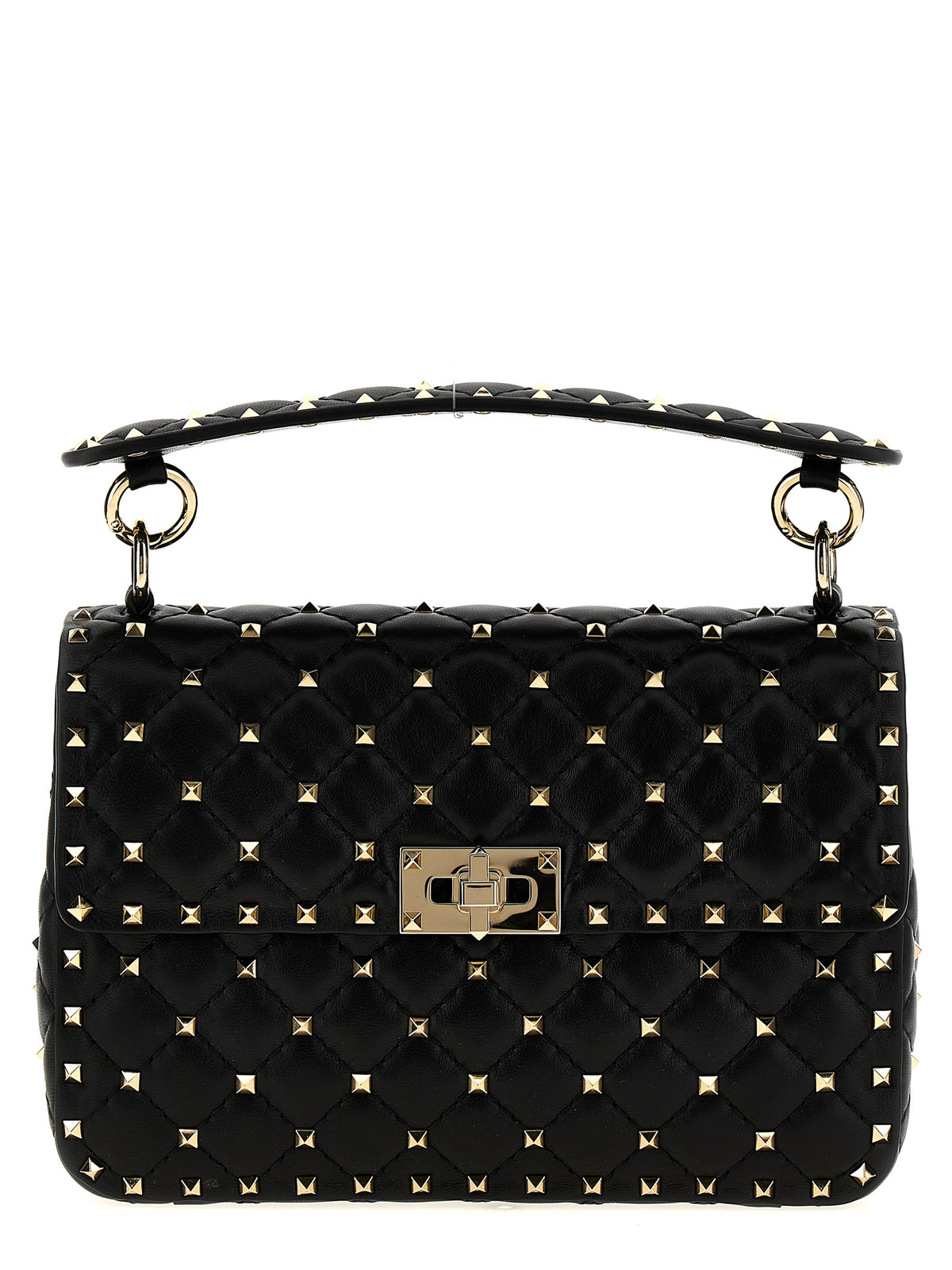 Black Lamb Leather Shoulder Bag