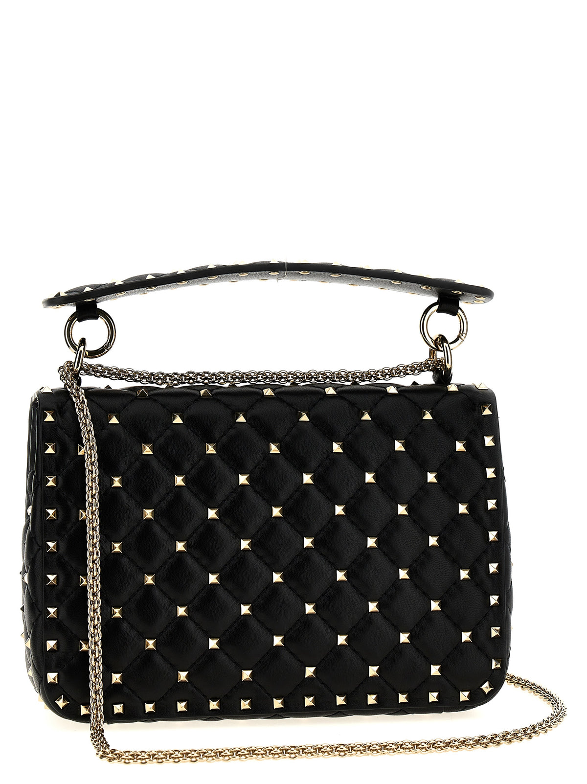 Black Lamb Leather Shoulder Bag