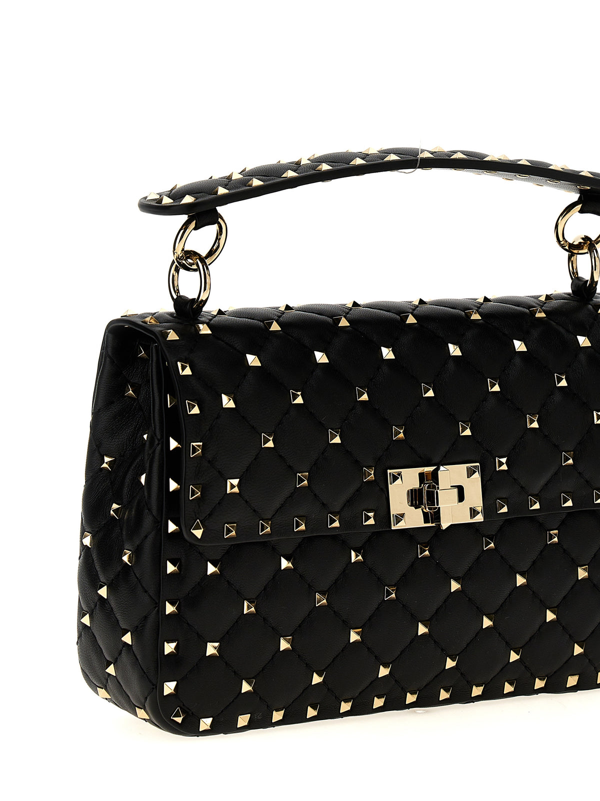 Black Lamb Leather Shoulder Bag