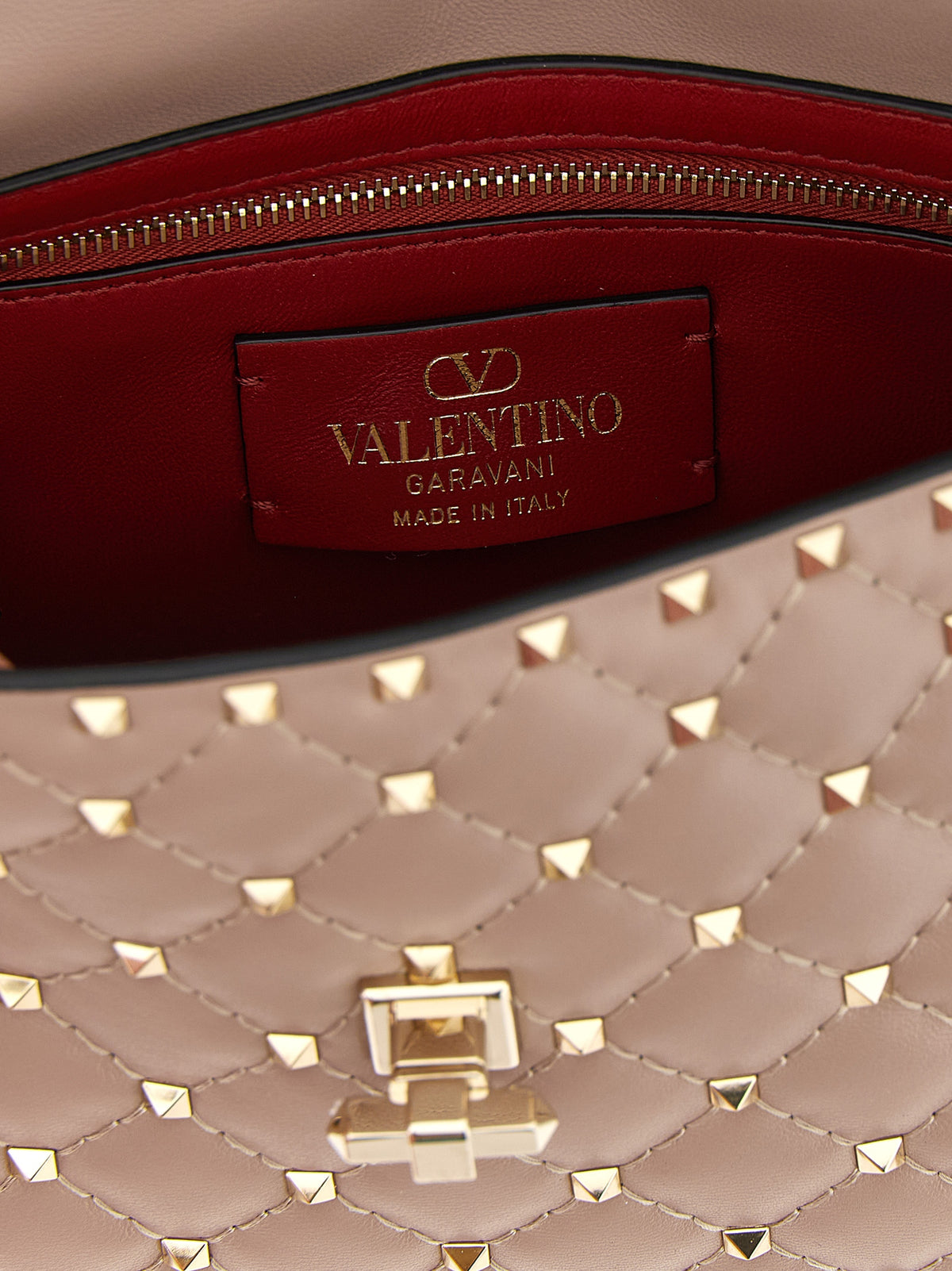 Multicolor Lamb Leather Shoulder Bag