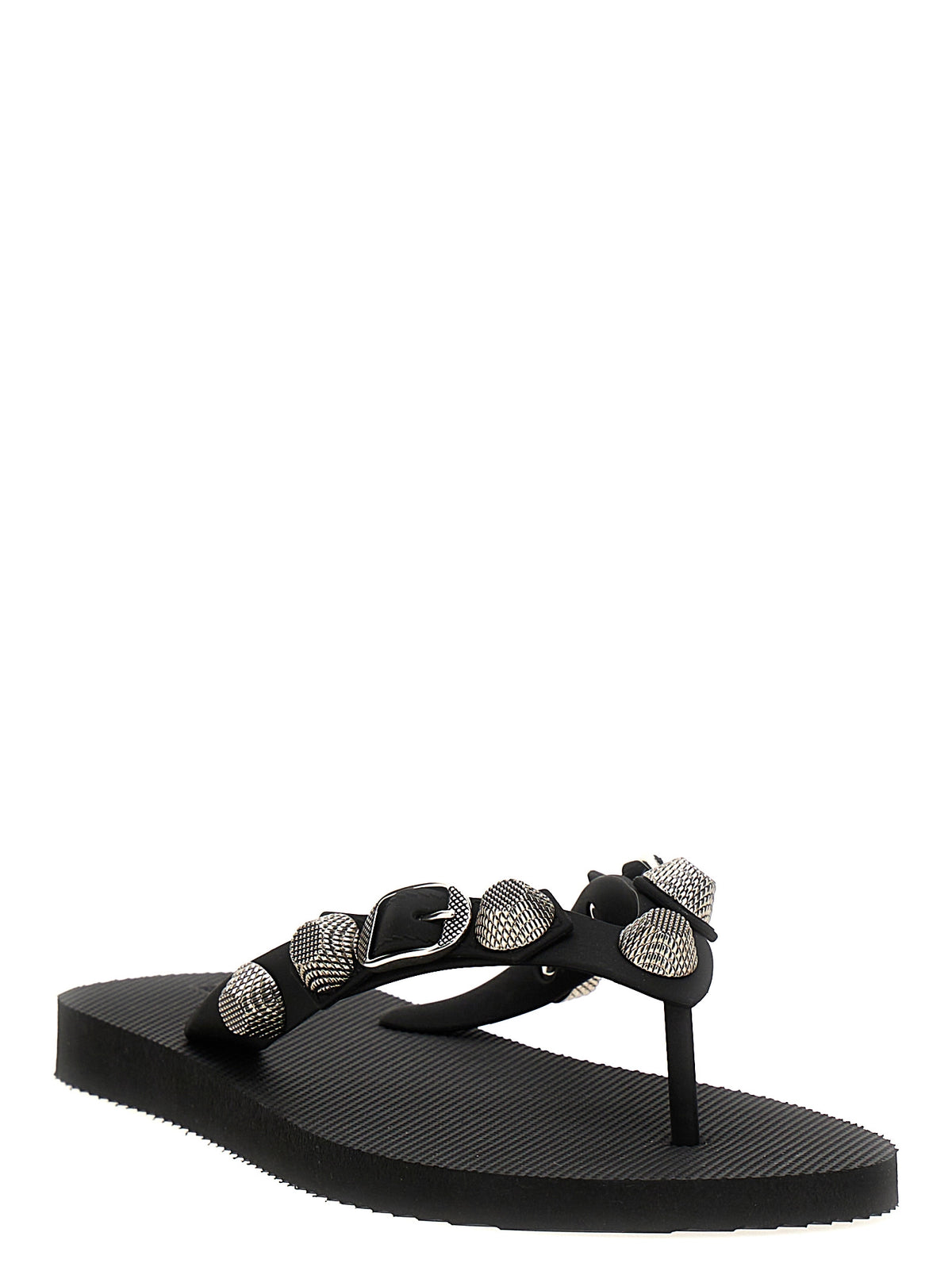 Black Rubber Slides