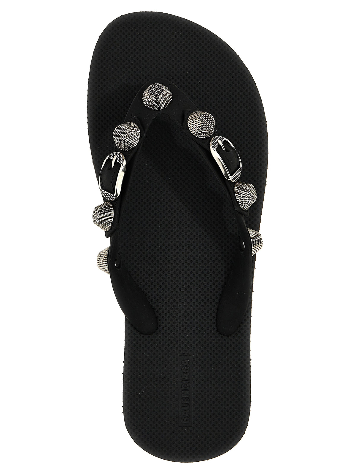 Black Rubber Slides
