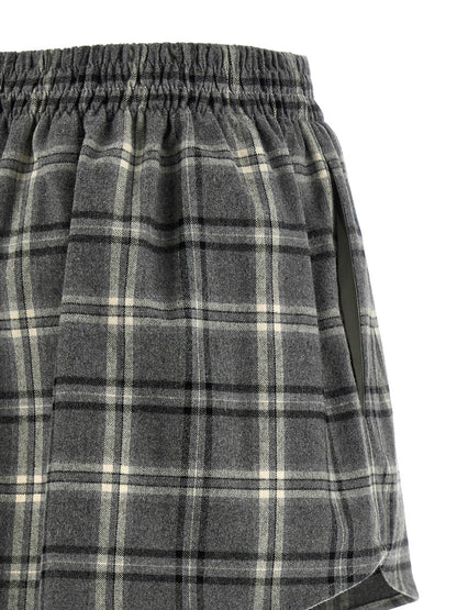 Gray Cotton Long Skirt