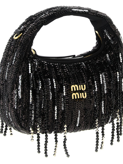 Black Polyester Handbag