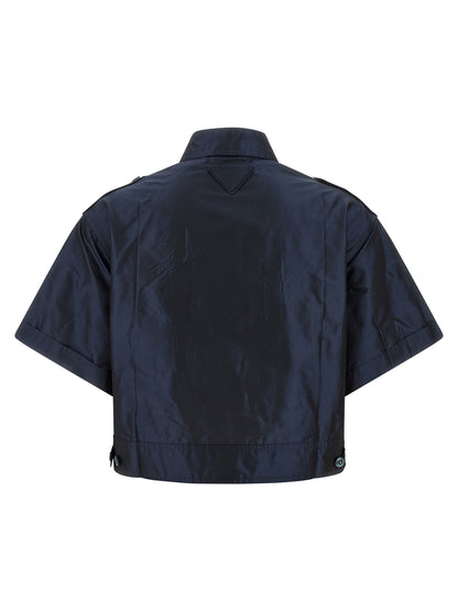 Blue Silk Blouse