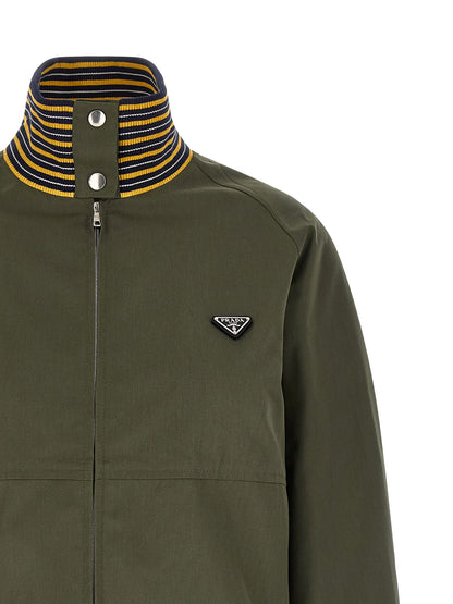 Bicolor Polyester Bomber