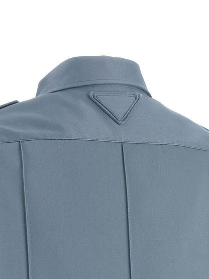 Blue Cotton Blouse