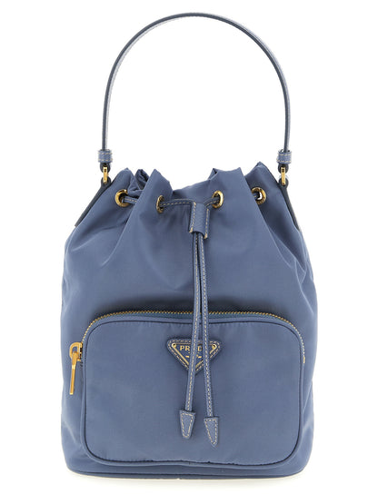 Blue Recycled Polyamide Handbag