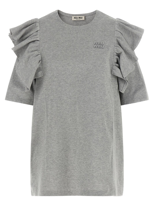 Gray Cotton Short Dress