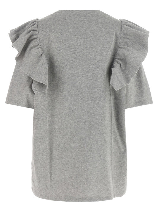 Gray Cotton Short Dress