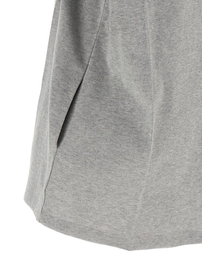 Gray Cotton Short Dress