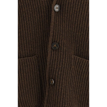 Brown Wool Oves Aries Full-Length Jacket