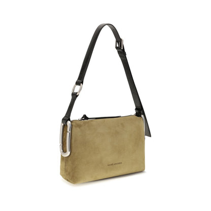 Beige Suede Leather Shoulder Bag