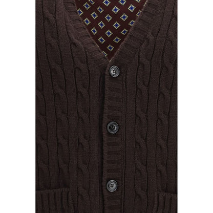 Brown Wool Oves Aries Cardigan