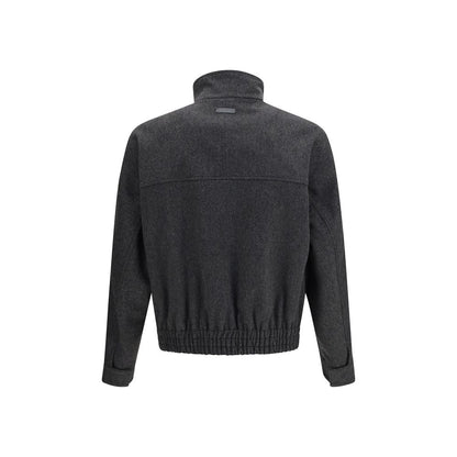 Gray Wool Oves Aries Bomber