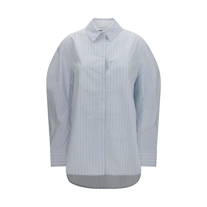 Blue Cotton Dress Shirt