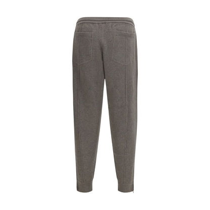 Bicolor Cashmere Athletic Pants