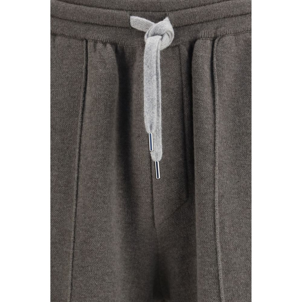 Bicolor Cashmere Athletic Pants